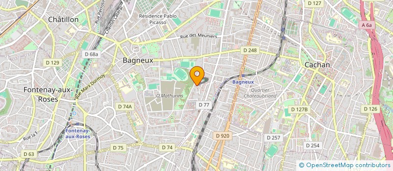 localisation de l'entreprise MONSIEUR YACINE BELLAOUEL à BAGNEUX