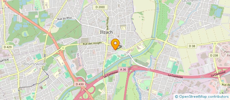 localisation de l'entreprise MONSIEUR YACINE BELOUIHRANI  ILLZACH