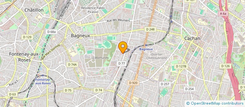 localisation de l'entreprise MONSIEUR YACINE BELRAI à BAGNEUX