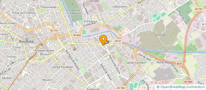 localisation de l'entreprise MONSIEUR YACINE BEN-DAHMANE à ROUBAIX