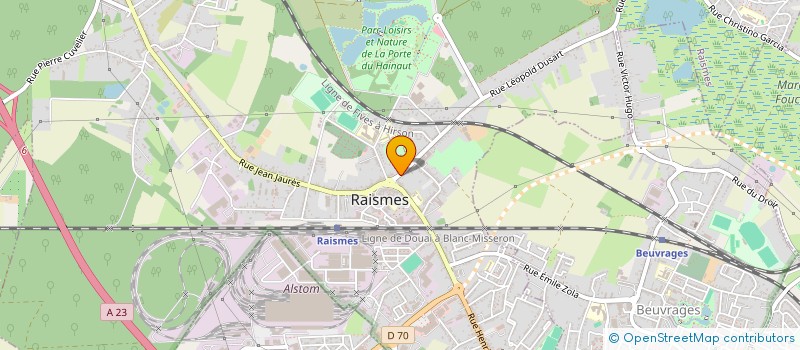 localisation de l'entreprise MONSIEUR YACINE BEN HASSEN  RAISMES