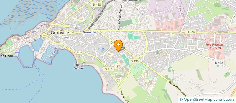 localisation de l'entreprise MONSIEUR YACINE BENDAIX  GRANVILLE