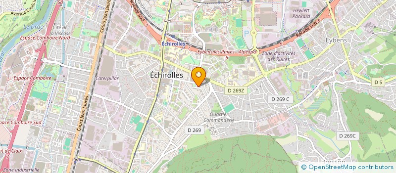 localisation de l'entreprise MONSIEUR YACINE BENDALI  ECHIROLLES