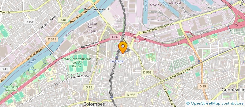 localisation de l'entreprise MONSIEUR YACINE BENGUETTAT à COLOMBES