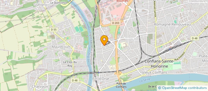 localisation de l'entreprise MONSIEUR YACINE BENHAMOU  CONFLANS-SAINTE-HONORINE