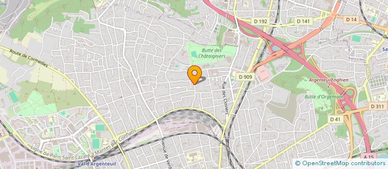 localisation de l'entreprise MONSIEUR YACINE BENNHARI  ARGENTEUIL