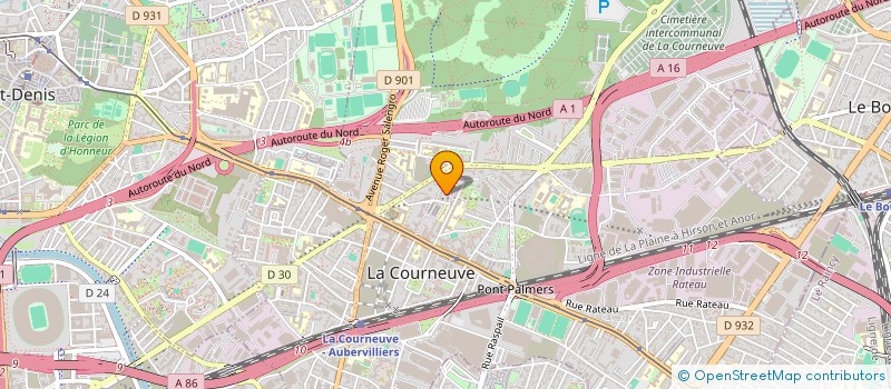 localisation de l'entreprise MONSIEUR YACINE BOHLI à LA COURNEUVE