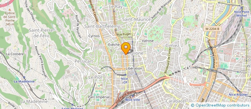 localisation de l'entreprise MONSIEUR YACINE BOUACHA à NICE