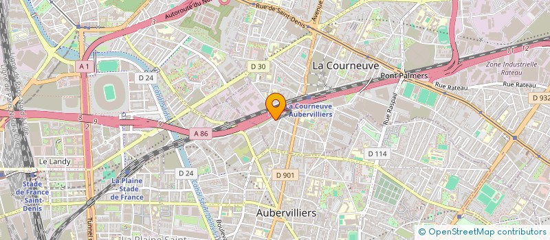 localisation de l'entreprise MONSIEUR YACINE BOUAZDIA à LA COURNEUVE