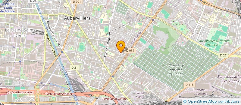 localisation de l'entreprise MONSIEUR YACINE BOULADJOUL à AUBERVILLIERS