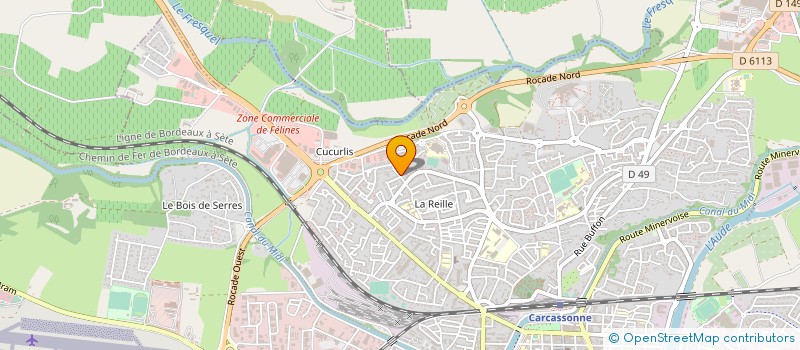 localisation de l'entreprise MONSIEUR YACINE BOUMAZA  CARCASSONNE