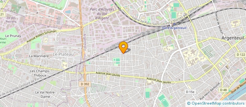 localisation de l'entreprise MONSIEUR YACINE BOUMERZOUG  ARGENTEUIL