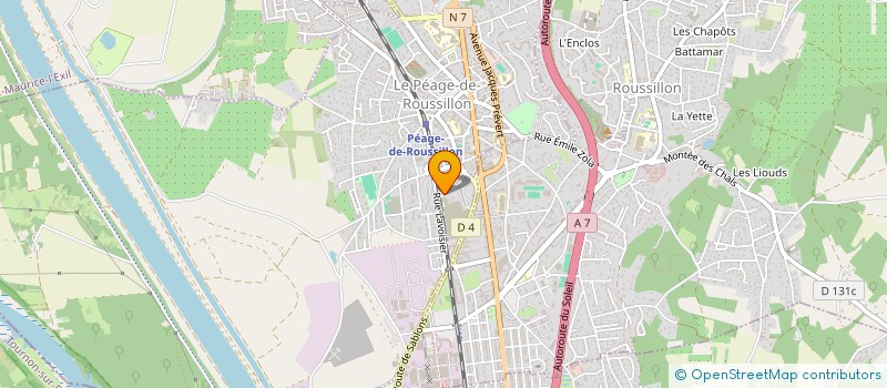 localisation de l'entreprise MONSIEUR YACINE BRAHIMI  LE PEAGE-DE-ROUSSILLON