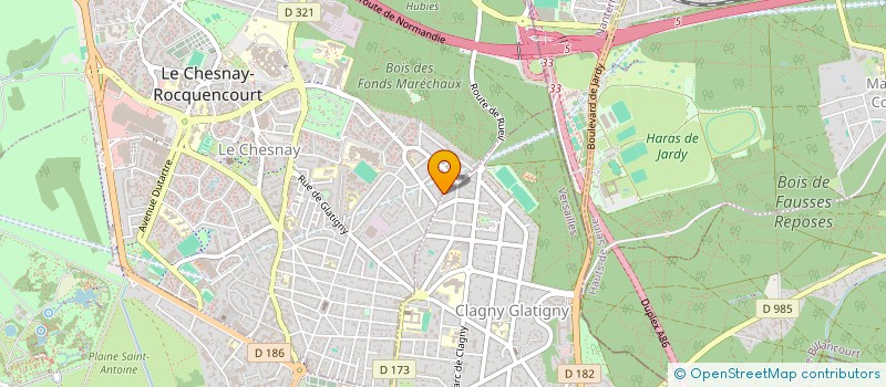 localisation de l'entreprise MONSIEUR YACINE CHAFAI  LE CHESNAY-ROCQUENCOURT