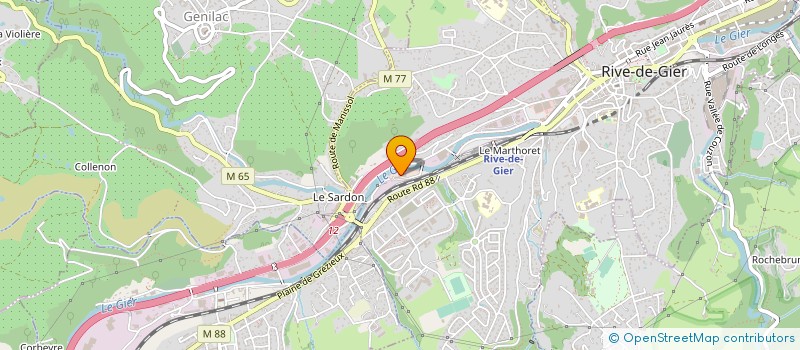 localisation de l'entreprise MONSIEUR YACINE CHALAL  GENILAC