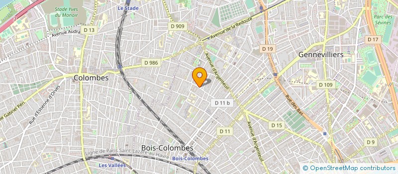 localisation de l'entreprise MONSIEUR YACINE CHATER à BOIS COLOMBES