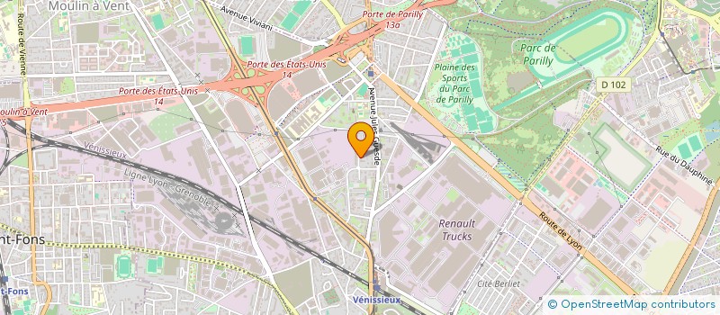 localisation de l'entreprise MONSIEUR YACINE CHOUITANE  VENISSIEUX