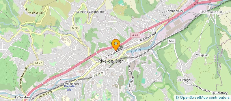 localisation de l'entreprise MONSIEUR YACINE DIAF  RIVE-DE-GIER