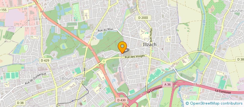 localisation de l'entreprise MONSIEUR YACINE EL AISSAOUI  ILLZACH