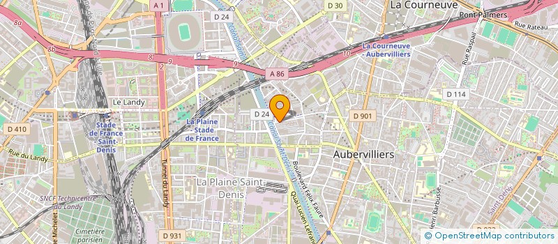 localisation de l'entreprise MONSIEUR YACINE EL AYCHAI  AUBERVILLIERS