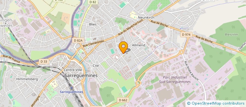 localisation de l'entreprise MONSIEUR YACINE EL MASRI  SARREGUEMINES