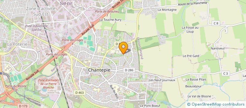 localisation de l'entreprise MONSIEUR YACINE FETHIZA  CHANTEPIE