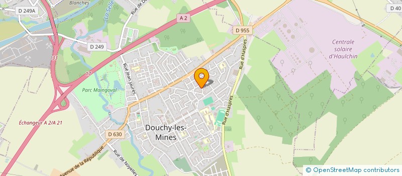 localisation de l'entreprise MONSIEUR YACINE FOCQUEUR à DOUCHY-LES-MINES