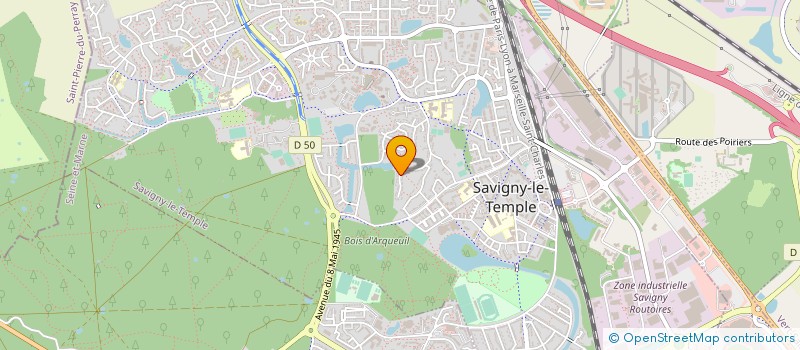 localisation de l'entreprise MONSIEUR YACINE GAMAR  SAVIGNY-LE-TEMPLE