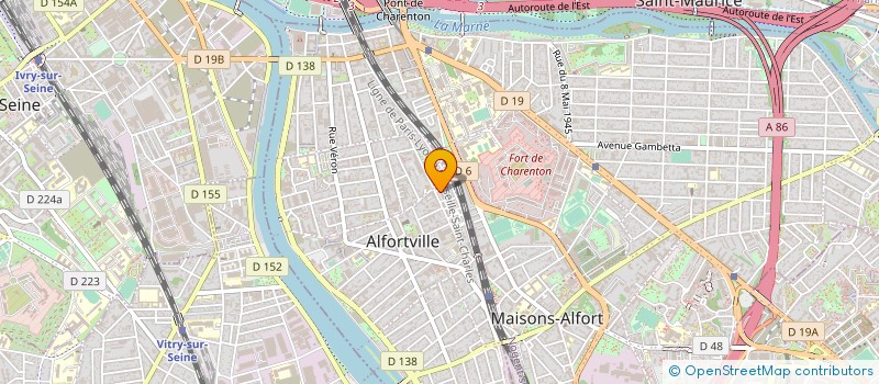 localisation de l'entreprise MONSIEUR YACINE GUEDOUANI  ALFORTVILLE