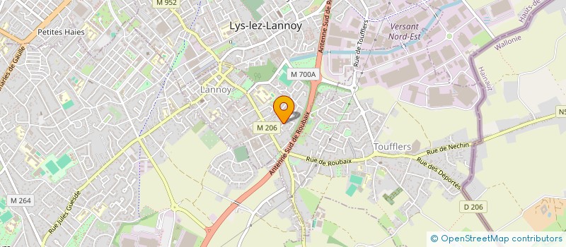 localisation de l'entreprise MONSIEUR YACINE GUEMAT  LYS-LEZ-LANNOY
