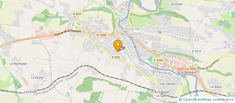 localisation de l'entreprise MONSIEUR YACINE HADJ SALEM  LE PONT-DE-BEAUVOISIN