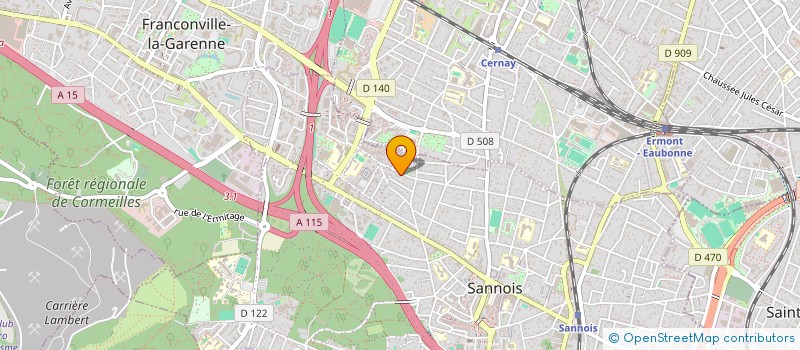 localisation de l'entreprise MONSIEUR YACINE HAJJI  SANNOIS