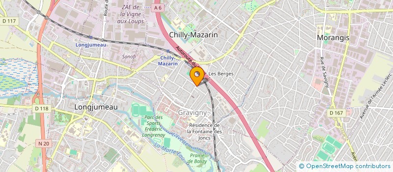 localisation de l'entreprise MONSIEUR YACINE HASNAOUI  CHILLY-MAZARIN