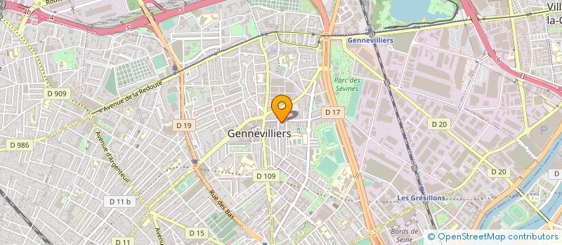 localisation de l'entreprise MONSIEUR YACINE HASSANI  GENNEVILLIERS