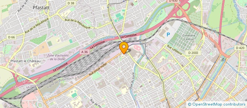 localisation de l'entreprise MONSIEUR YACINE HASSANI  MULHOUSE