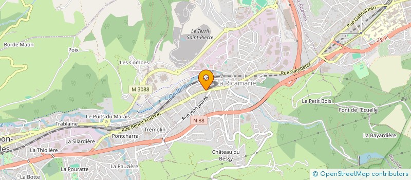 localisation de l'entreprise MONSIEUR YACINE IHADDADEN  LA RICAMARIE