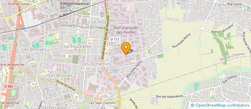 localisation de l'entreprise MONSIEUR YACINE JELLOULI  DECINES-CHARPIEU