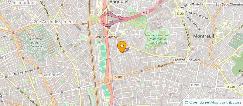 localisation de l'entreprise MONSIEUR YACINE KEBDI à BAGNOLET