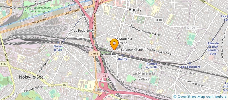 localisation de l'entreprise MONSIEUR YACINE KHALFI  BONDY