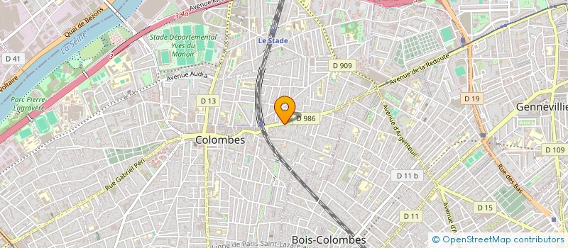 localisation de l'entreprise MONSIEUR YACINE KODASSE à COLOMBES