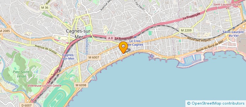 localisation de l'entreprise MONSIEUR YACINE KOUDJIL à CAGNES-SUR-MER