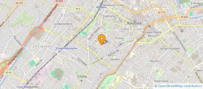 localisation de l'entreprise MONSIEUR YACINE KOULLA  ROUBAIX