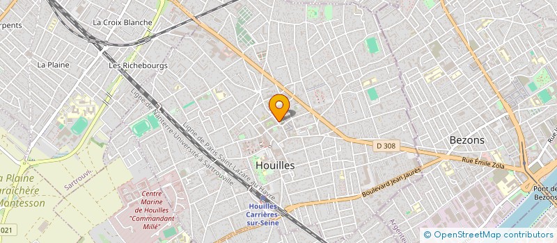 localisation de l'entreprise MONSIEUR YACINE LABED  HOUILLES