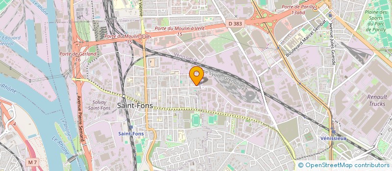 localisation de l'entreprise MONSIEUR YACINE LAKHDAR CHAOUCH à SAINT-FONS