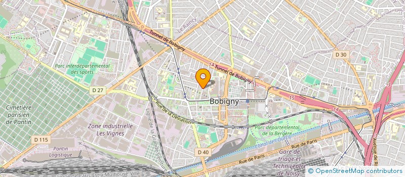 localisation de l'entreprise MONSIEUR YACINE LIULOU  BOBIGNY