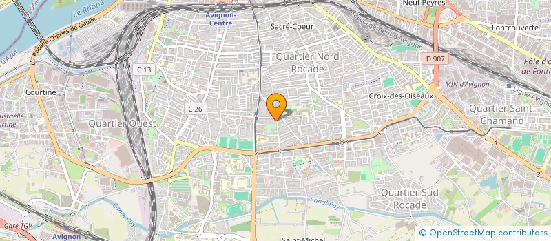 localisation de l'entreprise MONSIEUR YACINE MAHADJOUBI  AVIGNON