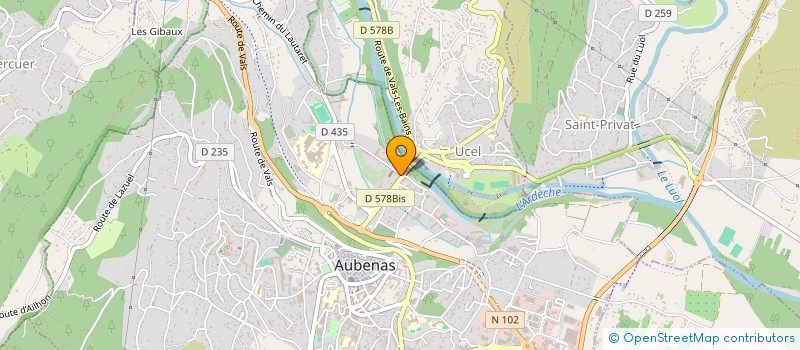 localisation de l'entreprise MONSIEUR YACINE MAOUCHE  AUBENAS