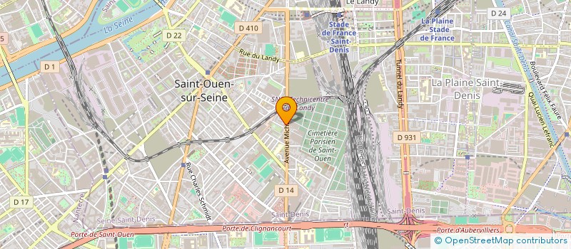 localisation de l'entreprise MONSIEUR YACINE-MARC BENMANNANA à SAINT-OUEN-SUR-SEINE