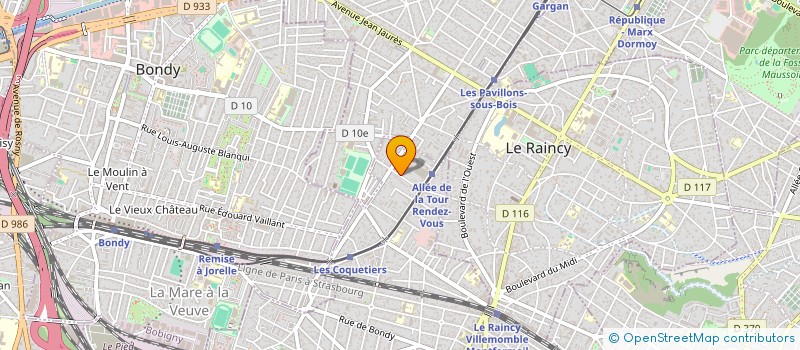 localisation de l'entreprise MONSIEUR YACINE MATHURIN BOUBACAR A  VILLEMOMBLE