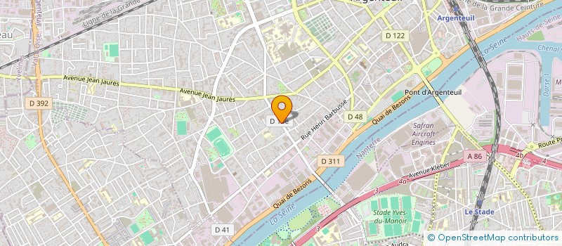 localisation de l'entreprise MONSIEUR YACINE MEBARKIA  ARGENTEUIL